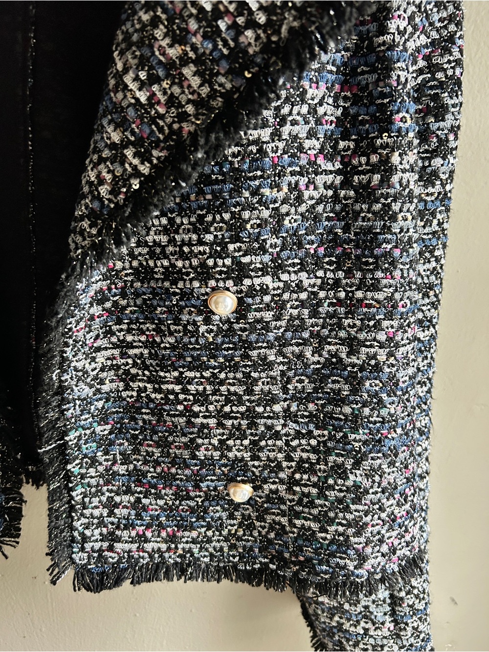 Cupcakes and Cashmere Womens Tweed Blazer Jackets Cropped, Medium *Read* - Picture 6 of 13